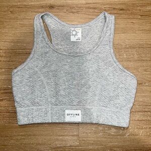 Offline by Aerie Gray Tank Top